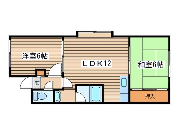 パ－クサイドハウスの物件間取画像